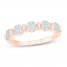 Diamond Anniversary Ring 1/4 ct tw Round-cut 10K Rose Gold