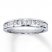 Diamond Wedding Band 3/4 ct tw Princess-cut 14K White Gold