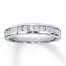 Diamond Wedding Band 3/4 ct tw Princess-cut 14K White Gold