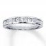 Diamond Wedding Band 3/4 ct tw Princess-cut 14K White Gold