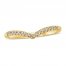 Diamond Contour Ring 1/10 ct tw Round-cut 10K Yellow Gold