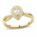 Diamond Engagement Ring 1/2 ct tw Pear/Round 14K Yellow Gold