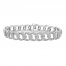 Men's Diamond Bracelet 1 ct tw Sterling Silver 8.5"