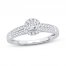 Diamond Engagement Ring 3/8 ct tw Round-cut 14K White Gold