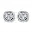 Diamond Earrings 1/4 ct tw Round-cut 10K White Gold