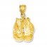 Boxing Gloves Charm 14K Yellow Gold