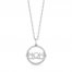 Hallmark Diamonds Mom Necklace 1/10 ct tw Sterling Silver 18"