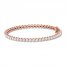 Diamond Tennis Bracelet 2 ct tw Round-cut 10K Rose Gold 7"