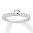 Diamond Engagement Ring 5/8 ct tw Round-cut 14K White Gold