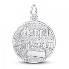 Anniversary Charm Sterling Silver