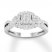 Diamond Engagement Ring 1/2 ct tw Round-cut 10K White Gold