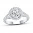 Certified Diamond Engagement Ring 3/4 ct tw 14K White Gold