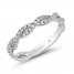 Hallmark Diamonds Wedding Band 1/4 ct tw Round 10K White Gold