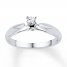 Diamond Promise Ring 1/8 ct tw Round-cut Sterling Silver