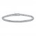 Diamond Bracelet 1/4 ct tw 10K White Gold 7"