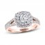 THE LEO Diamond Engagement Ring 1 ct tw Round-cut 14K Two-Tone Gold