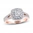 THE LEO Diamond Engagement Ring 1 ct tw Round-cut 14K Two-Tone Gold