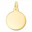 Round Disc Charm 14K Yellow Gold