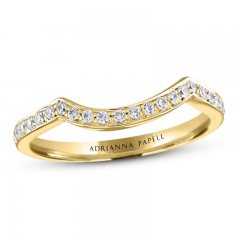 Adrianna Papell Diamond Wedding Band 1/5 ct tw Round-cut 14K Yellow Gold