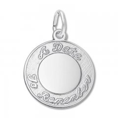 A Date to Remember Sterling Silver Charm