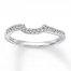 Diamond Wedding Band 1/6 ct tw 14K White Gold