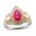 Le Vian Couture Pink Sapphire Ring 3/4 ct tw Diamonds 18K Two-Tone Gold