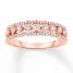 Diamond Ring 1/3 ct tw Round-cut 10K Rose Gold