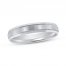 Satin Wedding Band Platinum 4mm