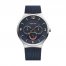 BERING Men's 33441-307 Classic Stainless Chrono Blue Mesh Strap Watch