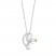 Disney Treasures Nightmare Before Christmas Citrine & Diamond Necklace 1/6 ct tw Sterling Silver 17"