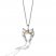 Star Wars Ahsoka Tano Necklace 1/10 ct tw Diamonds Sterling Silver/10K Yellow Gold 18"