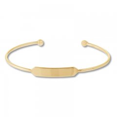 Geometric Cuff Bracelet 14K Yellow Gold