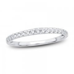 Diamond Wedding Band 1/5 ct tw Round-Cut 14K White Gold