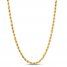 Men's Hollow Rope Chain 2.9-3.0mm 14K Yellow Gold 18"