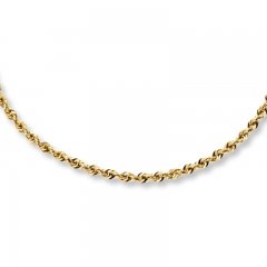 Rope Necklace 14K Yellow Gold 24" Length