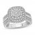 Diamond Engagement Ring 3/4 ct tw Round-cut 10K White Gold