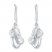 Infinity/Heart Earrings 1/15 ct tw Diamonds Sterling Silver