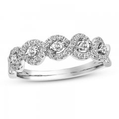 Diamond Anniversary Band 1/3 ct tw Round-cut 14K White Gold