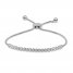 Diamond Bolo Bracelet 1/4 ct tw Sterling Silver