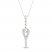 Love + Be Loved Diamond Necklace 1/10 ct tw 10K White Gold 18"