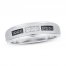 Men's Black & White Diamond Wedding Band 1/8 ct tw Round-cut 10K White Gold