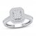 Diamond Engagement Ring 1/4 ct tw Round-cut 10K White Gold