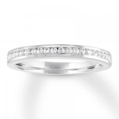 Diamond Wedding Band 1/4 ct tw 14K White Gold