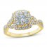 Diamond Engagement Ring 7/8 ct tw Round-cut 14K Yellow Gold