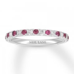 Neil Lane Ruby Anniversary Band 1/5 ct tw Diamonds 14K Gold