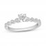 Diamond Engagement Ring 5/8 ct tw 14K White Gold