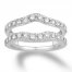 Diamond Enhancer Ring 1-1/4 ct tw Round-cut 14K White Gold