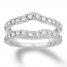 Diamond Enhancer Ring 1-1/4 ct tw Round-cut 14K White Gold