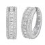 Diamond Hoop Earrings 1/2 ct tw Round-cut 10K White Gold