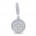 True Definition Cross Charm with Diamonds Sterling Silver